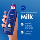[COMPRE 2 E LEVE 1 DE 200ml GRÁTIS] NIVEA Loção Deo-Hidratante Milk 400ml