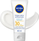 NIVEA SUN Protetor Solar Facial Toque Seco Antissinais, 40ml, Alta Proteção UVA/UVB, Controla a Oleosidade, Previne Envelhecimento, Textura Leve