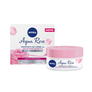 NIVEA Creme Facial Hidratante em Gel Aqua Rose 50ml - Com Ácido Hialurônico e Água de Rosas orgânica, este hidratante em gel de rápida absorção hidrata a pele por 48 horas
