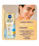 NIVEA SUN Protetor Solar Facial Tripla Proteção Loção Antissinais FPS